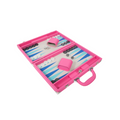 Ellen Backgammon Set in Hot Pink