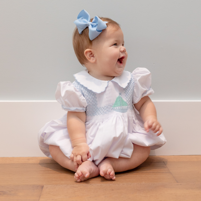 Eloise Bubble in Smocked Sailboats - The Well Appointed House