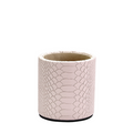 Embossed Python Leather Pencil Cup - The Well Appointed House