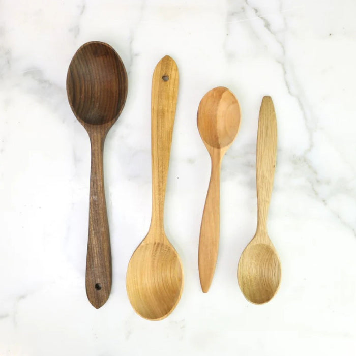 Euro Large Serving Spoon Set - Fruitwood - The Well Appointed House