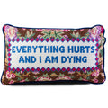 Everything Hurts Needlepoint Pillow - The Well Appointed House