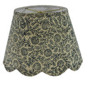 Fabric Scalloped Lampshade in Spray - The Well Appointed House