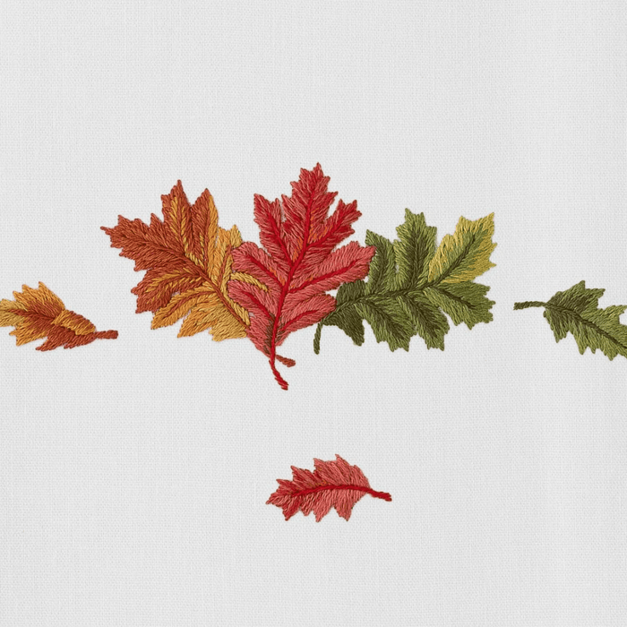 Set of 4 Fall Leaves Dinner Napkin - Dinner Napkins - The Well Appointed House