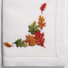 Set of 4 Fall Leaves Dinner Napkin - Dinner Napkins - The Well Appointed House