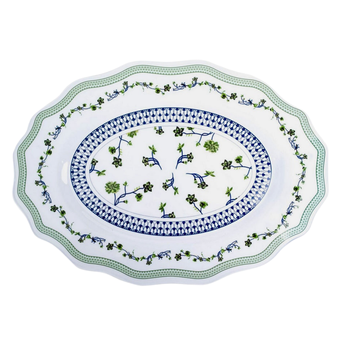 Floral Cache Pot Melamine Dinnerware Collection - The Well Appointed House