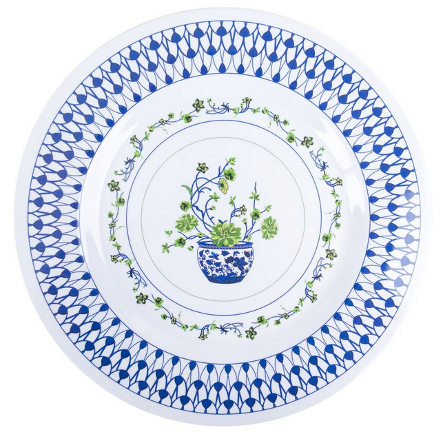Floral Cache Pot Melamine Dinnerware Collection - The Well Appointed House