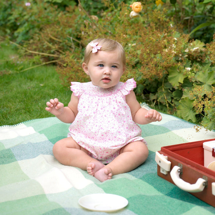 Floral Smocked Babysuit - The Well Appointed House