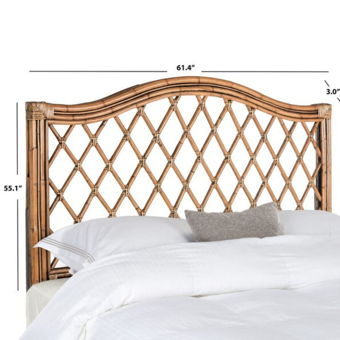 Gabrielle Wicker Camelback Headboard - The Well Appointed House