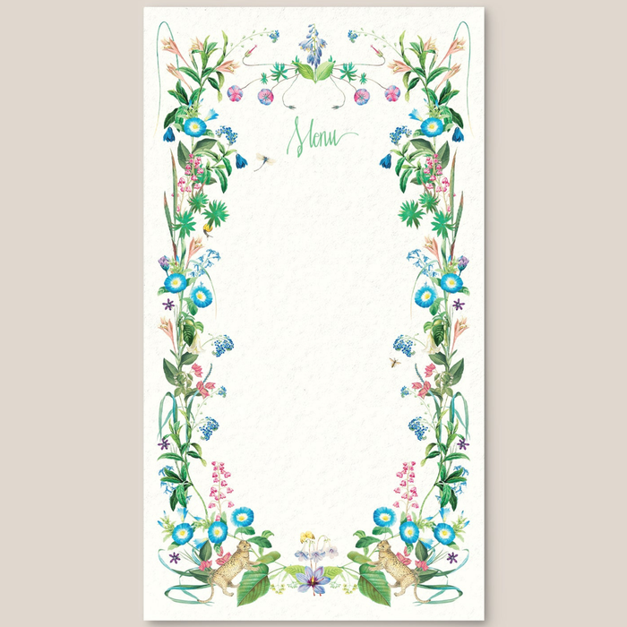 Garden Tea Menu Cards - The Well Appointed House