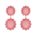 Georgie Drop Earrings in Pink - The Well Appointed House