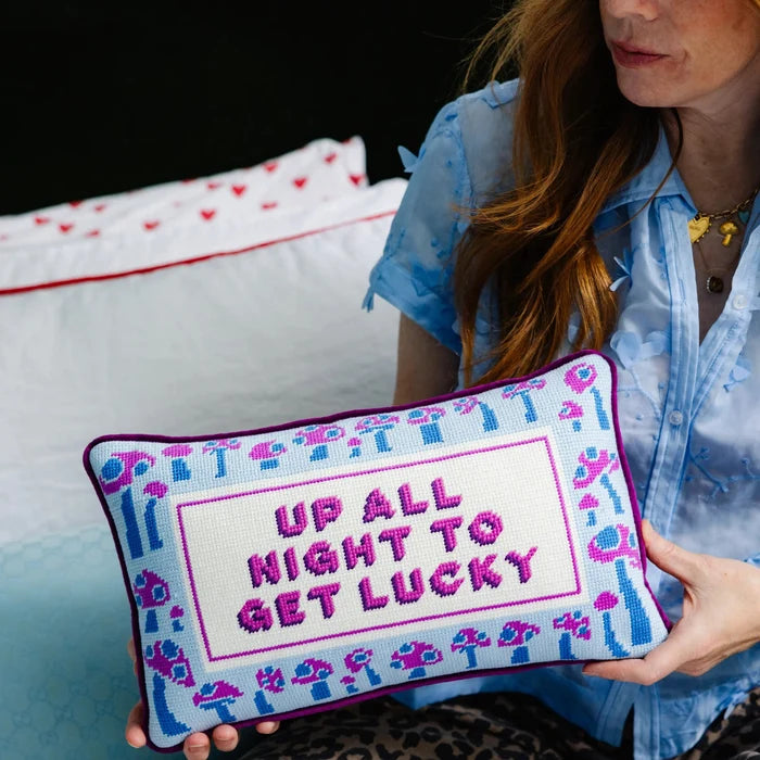 Get Lucky Needlepoint Pillow - The Well Appointed House