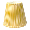 Gingham Small Cordless Shade Cover (Empire in Gold) - The Well Appointed House