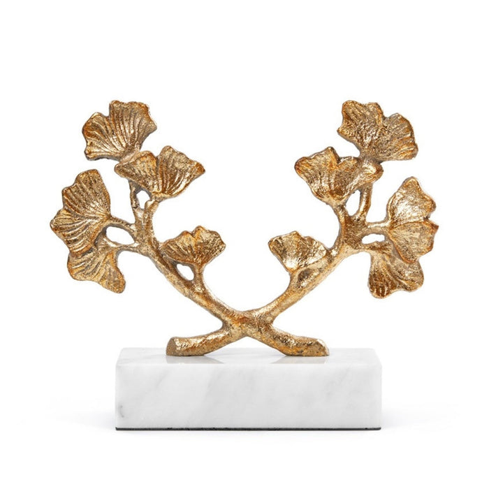 Ginko Statue in Gold Leaf - The Well Appointed House