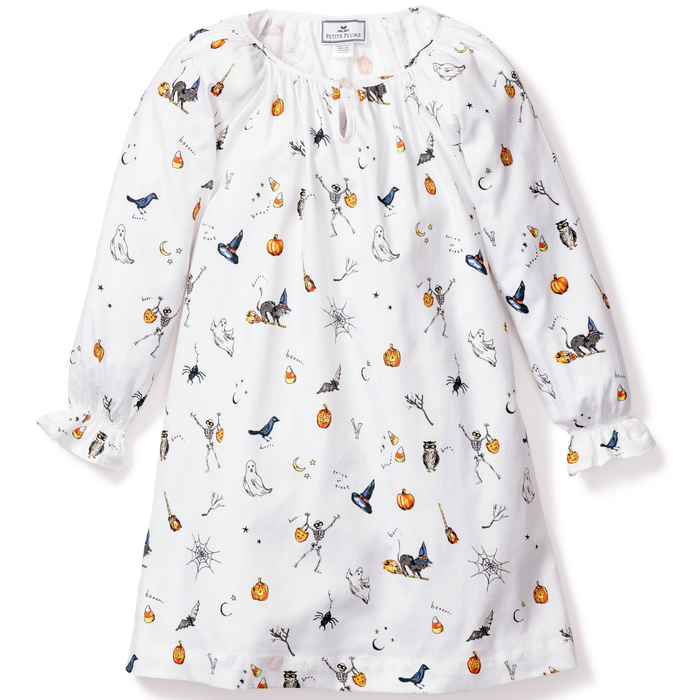 Girl's Twill Delphine Nightgown in Trick or Treat - The Well Appointed House