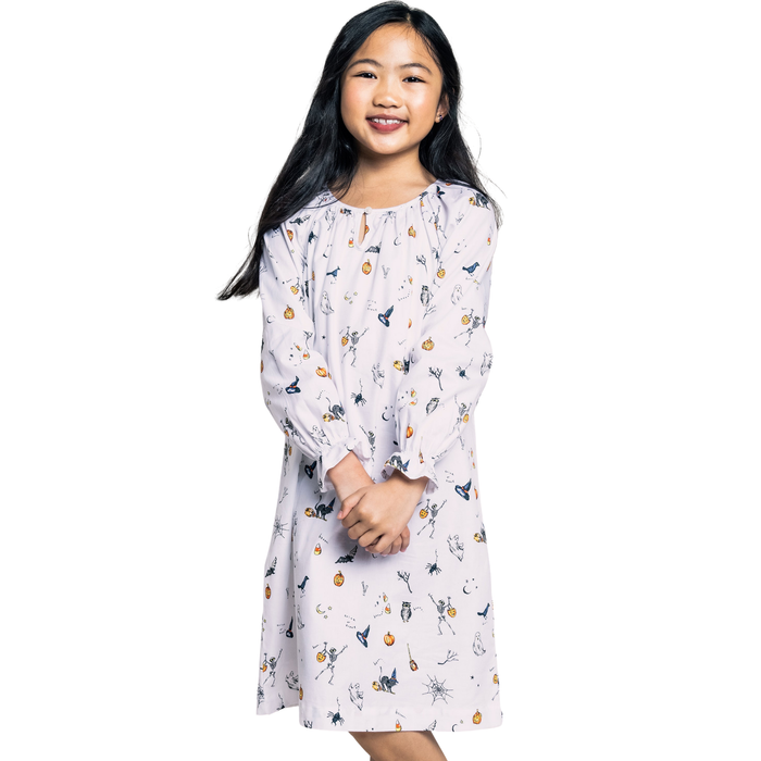 Girl's Twill Delphine Nightgown in Trick or Treat - The Well Appointed House