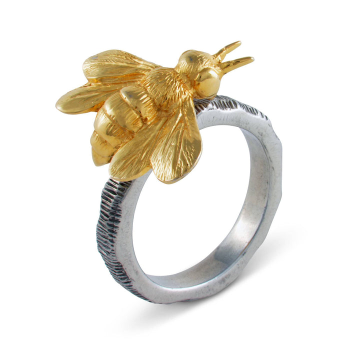 Gold Bee Napkin Ring - The Well Appointed House