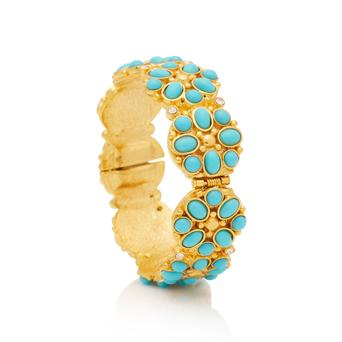 Gold & Turquoise Bracelet - The Well Appointed House