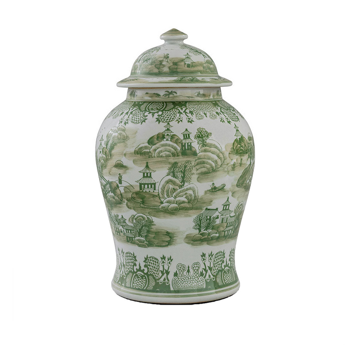 Green Willow Jar - The Well Appointed House