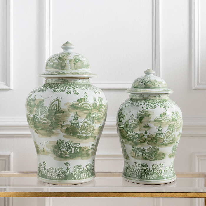Green Willow Jar - The Well Appointed House