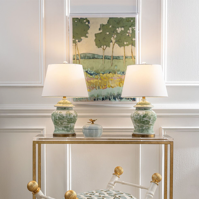 Green Willow Lamp - The Well Appointed House