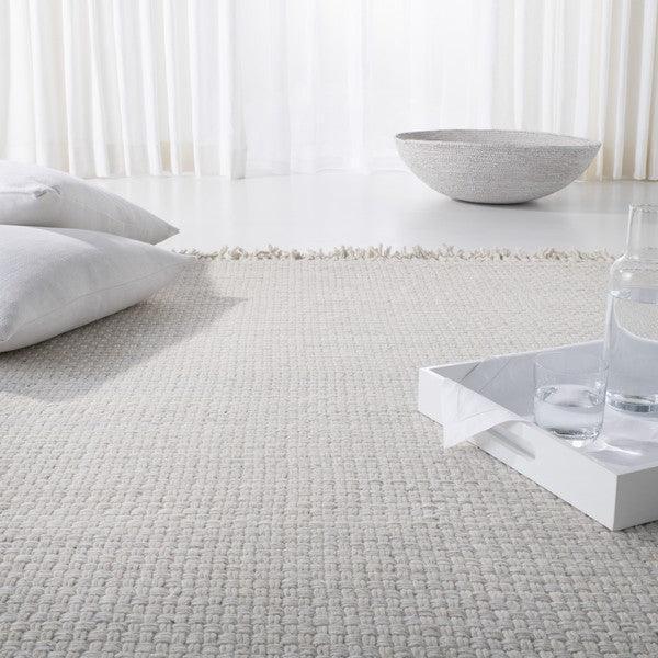 Hand Loomed Bone Ivory Wool Area Rug - Rugs - The Well Appointed House