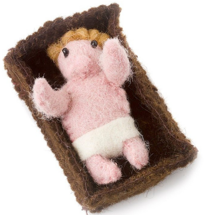 Handmade Nativity Scene Hand Felted Wool - The Well Appointed House