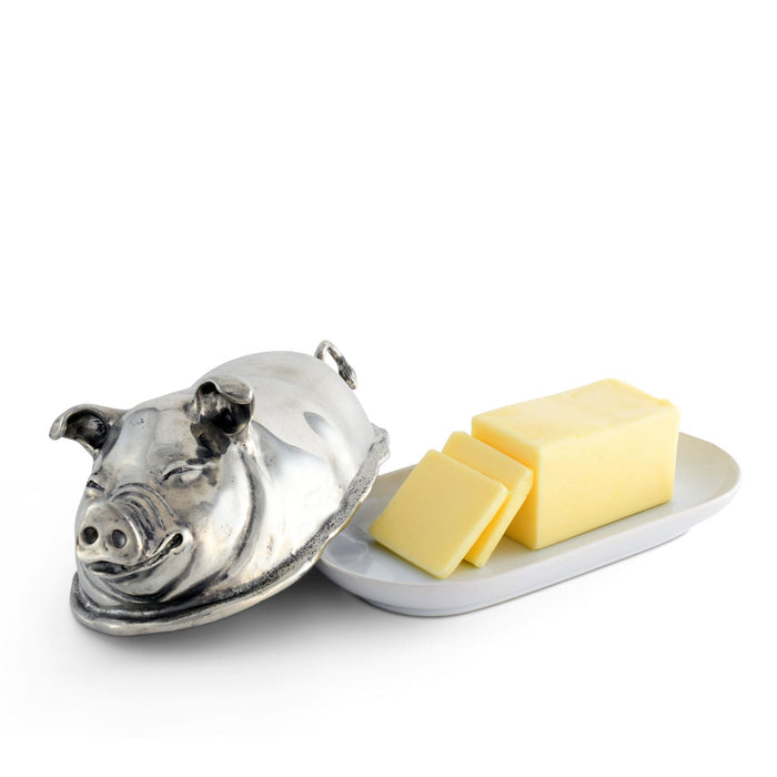 Happy Pig Butter Dish - The Well Appointed House