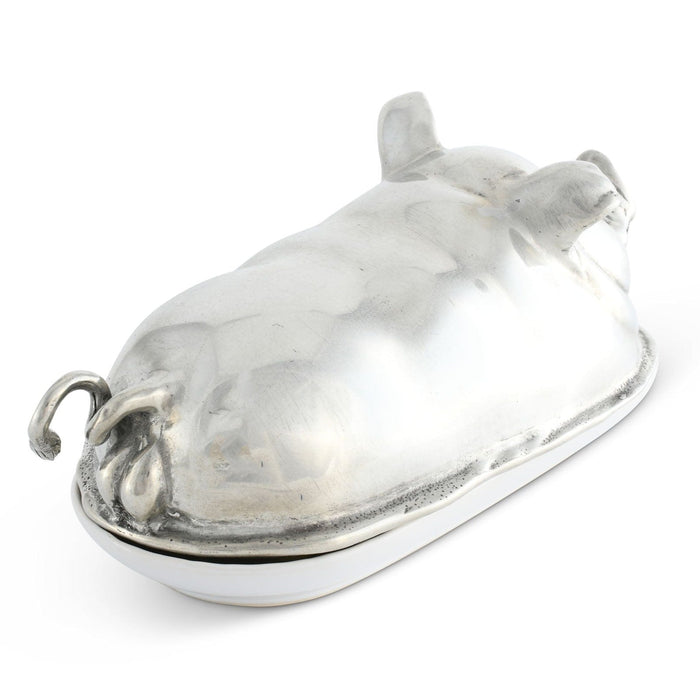 Happy Pig Butter Dish - The Well Appointed House