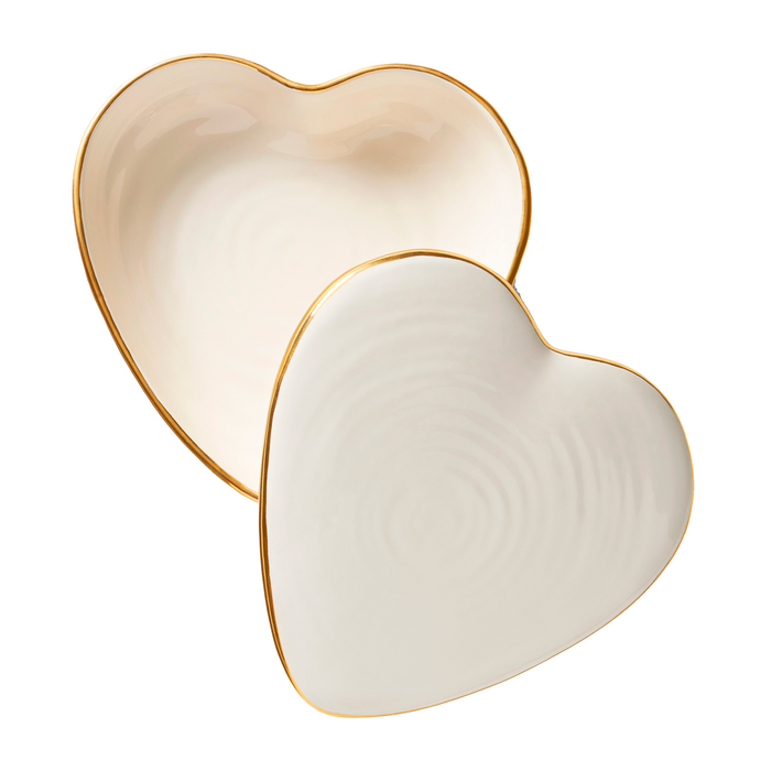 Heart Box, Cream - The Well Appointed House