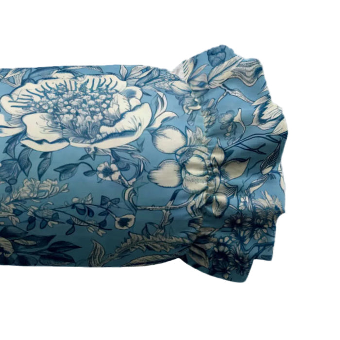 Helene Ruffled Bolster Pillow - The Well Appointed House