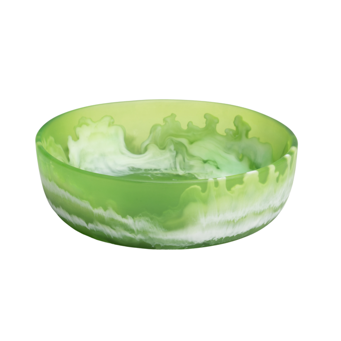 Hugo Green Swirled Serving Bowl - The Well Appointed House