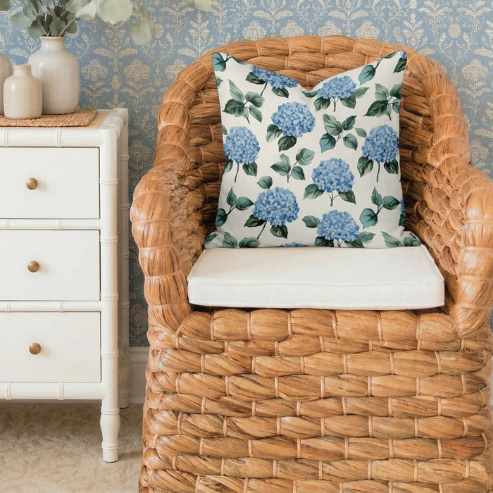 Hydrangea Morning Tailored Pillow - The Well Appointed House