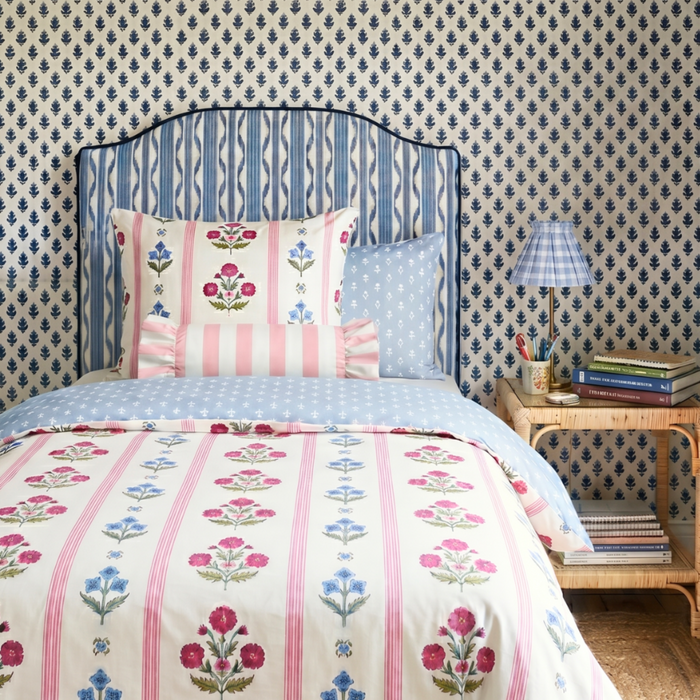 Ikat Stripe Headboard Pillow - The Well Appointed House