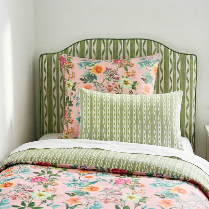 Ikat Stripe Headboard Pillow - The Well Appointed House