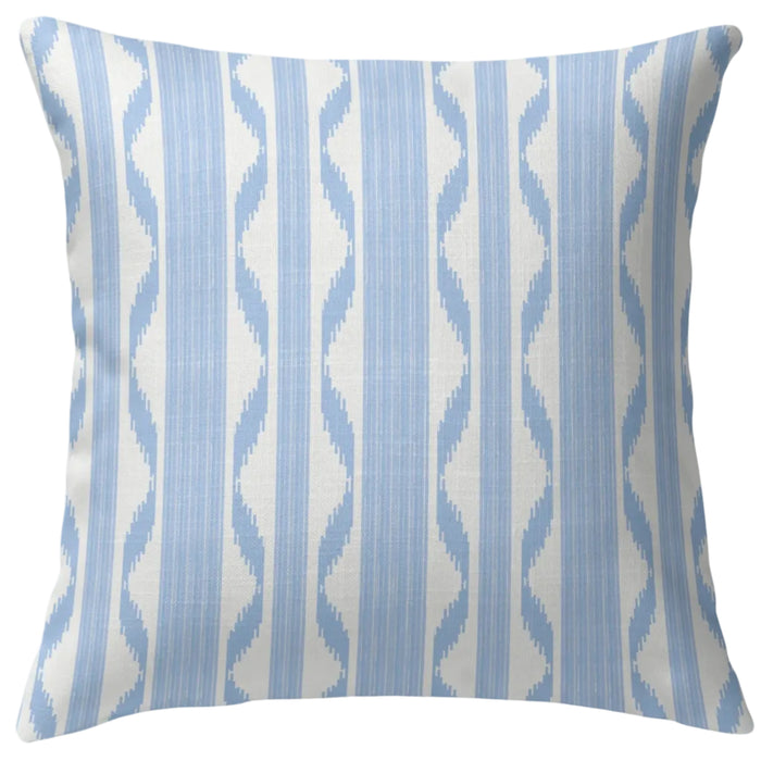 Ikat Stripe Tailored Pillow - The Well Appointed House