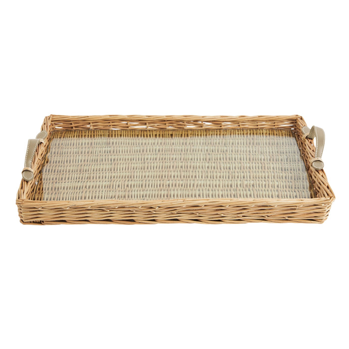 Island Rattan Large Serving Tray - The Well Appointed House