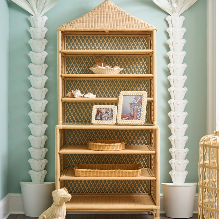 Island Rattan Large Serving Tray - The Well Appointed House