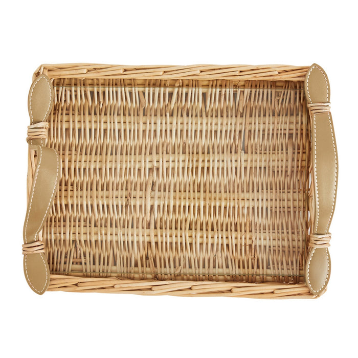 Island Rattan Small Serving Tray - The Well Appointed House
