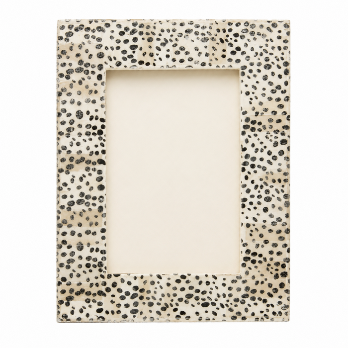 Pigeon & Poodle Ismailia Spotted Silver Bone Frame Collection - Available in 3 Sizes - Picture Frames - The Well Appointed House