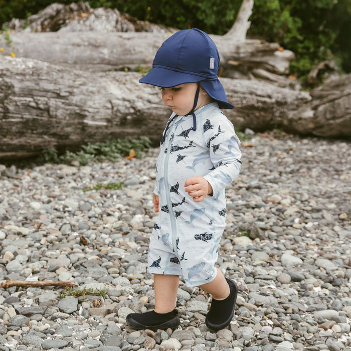 Jan & Jul 1pc UV Jumpsuit - Whale Play-UJ1-WHP 6M-Pumpkin Pie Kids Canada