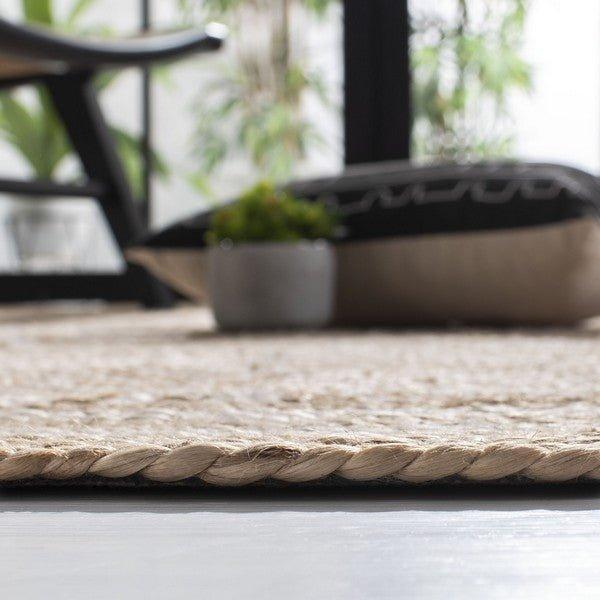 Jute Ivory & Natural Geometric Patterned Area Rug - Rugs - The Well Appointed House