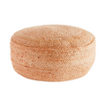 Jute Round Pouf - The Well Appointed House