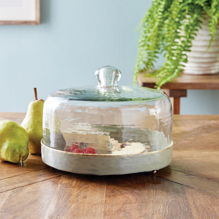 Kammie Tray With Cloche - The Well Appointed House