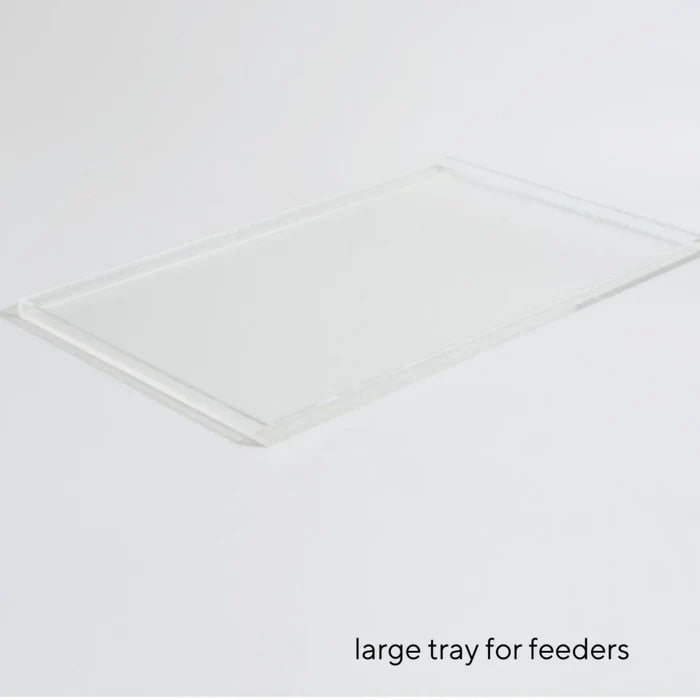 Large Clear Overflow Feeder Tray - Pet Accessories - The Well Appointed House