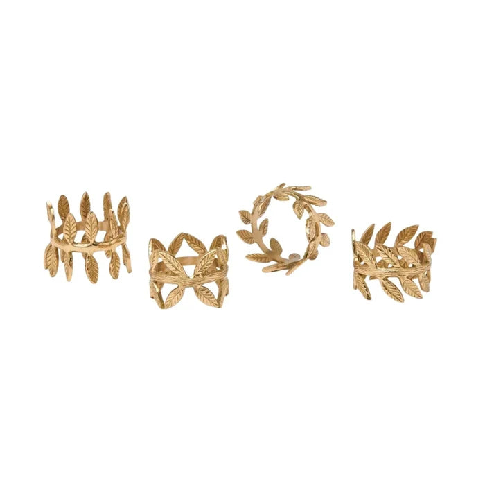 Laurel Leaf Napkin Rings - Napkin Rings - The Well Appointed House