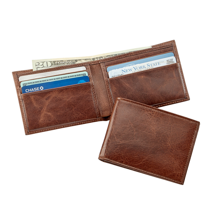 Personalize Leather Slim Wallet - The Well Appointed House