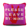 Leave by Nine Needlepoint Pillow - The Well Appointed House