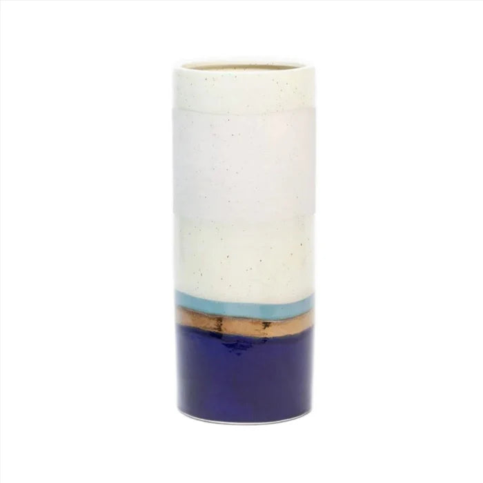 Pigeon & Poodle Lienz Ceramic Blue & White Umbrella Stand - Umbrella Stands - The Well Appointed House