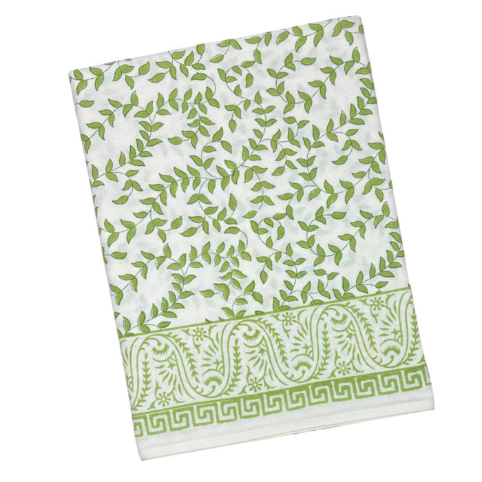 Light Green Leaves Tablecloth - The Well Appointed House