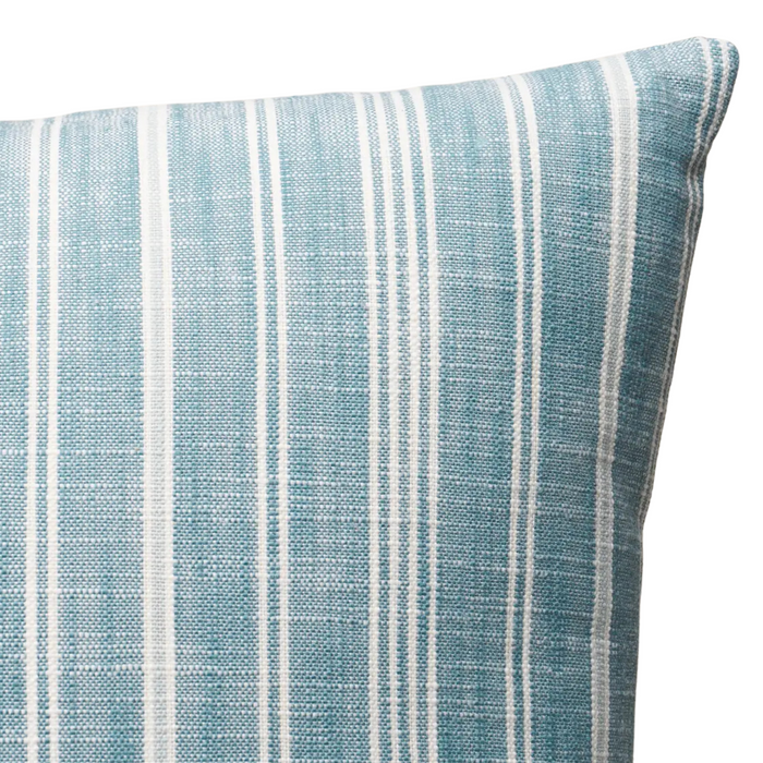 Lucy Stripe Pillow in Indigo  - The Well Appointed House